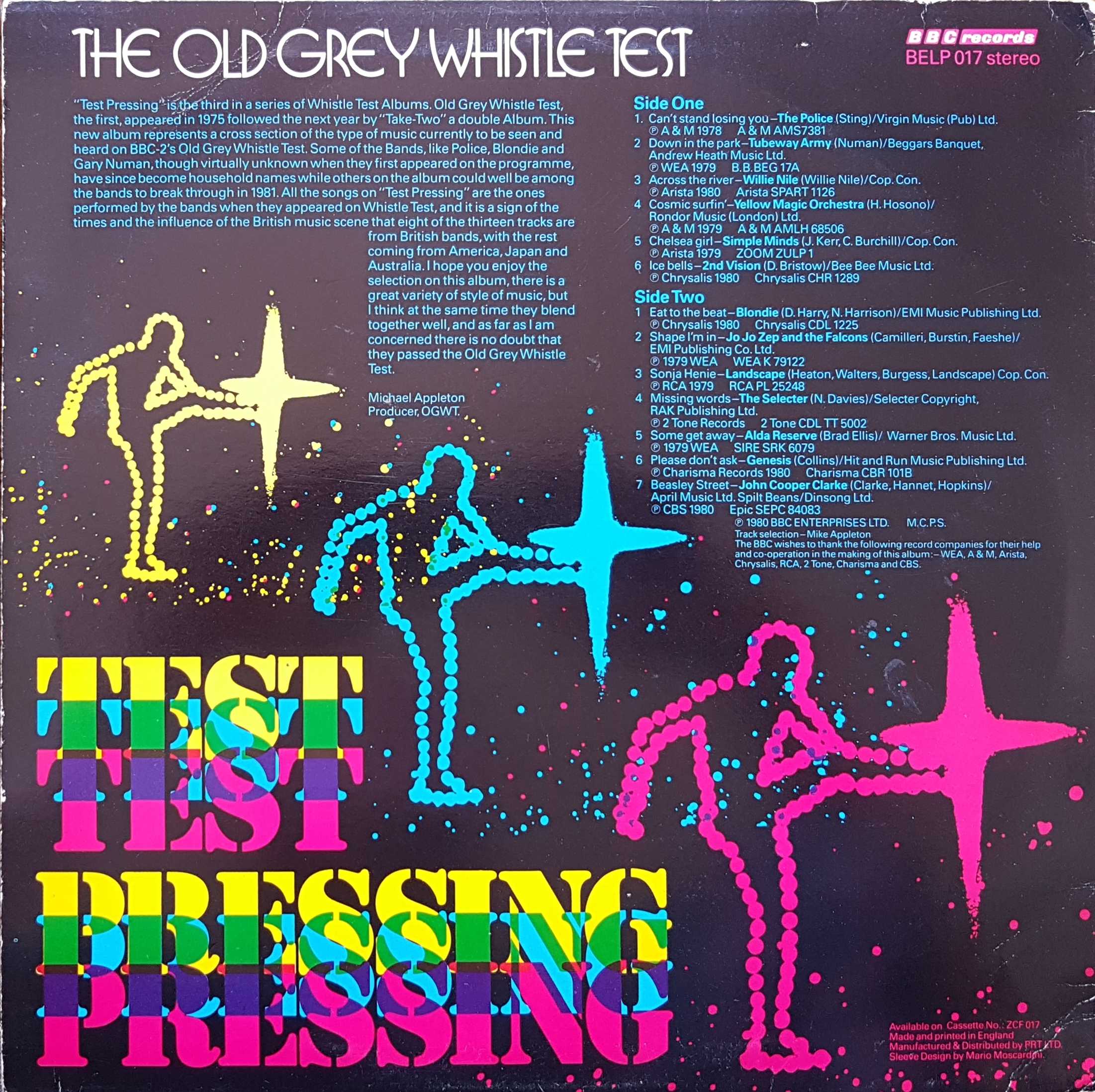 Picture of BELP 017 Old grey whistle test by artist Various from the BBC records and Tapes library